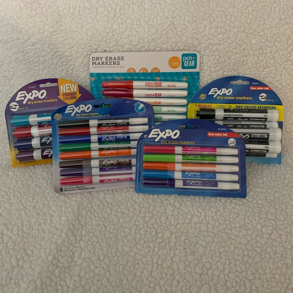 Expo Dry Erase Markers Fine and Chisel Tips